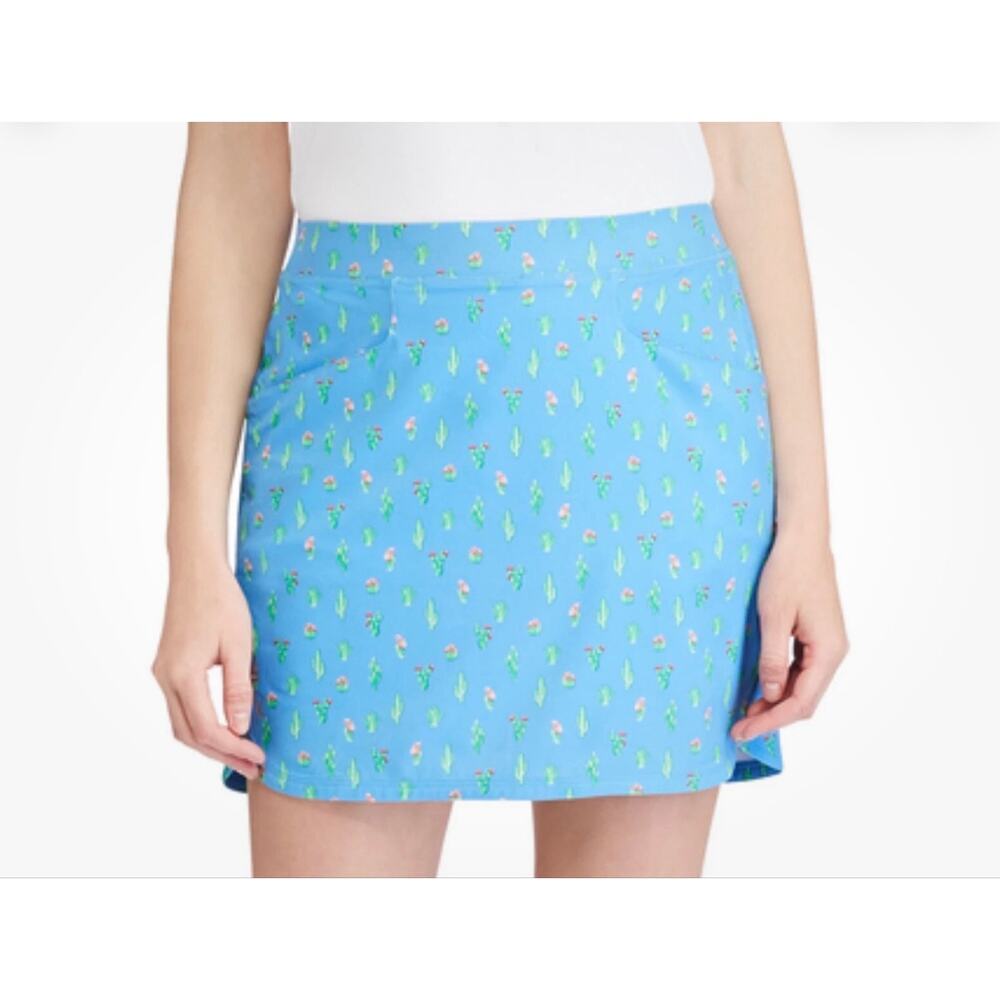 Ralph Lauren Women’s Golf Skirt Skort RLX Pull On Blue Cactus Size S *EUC